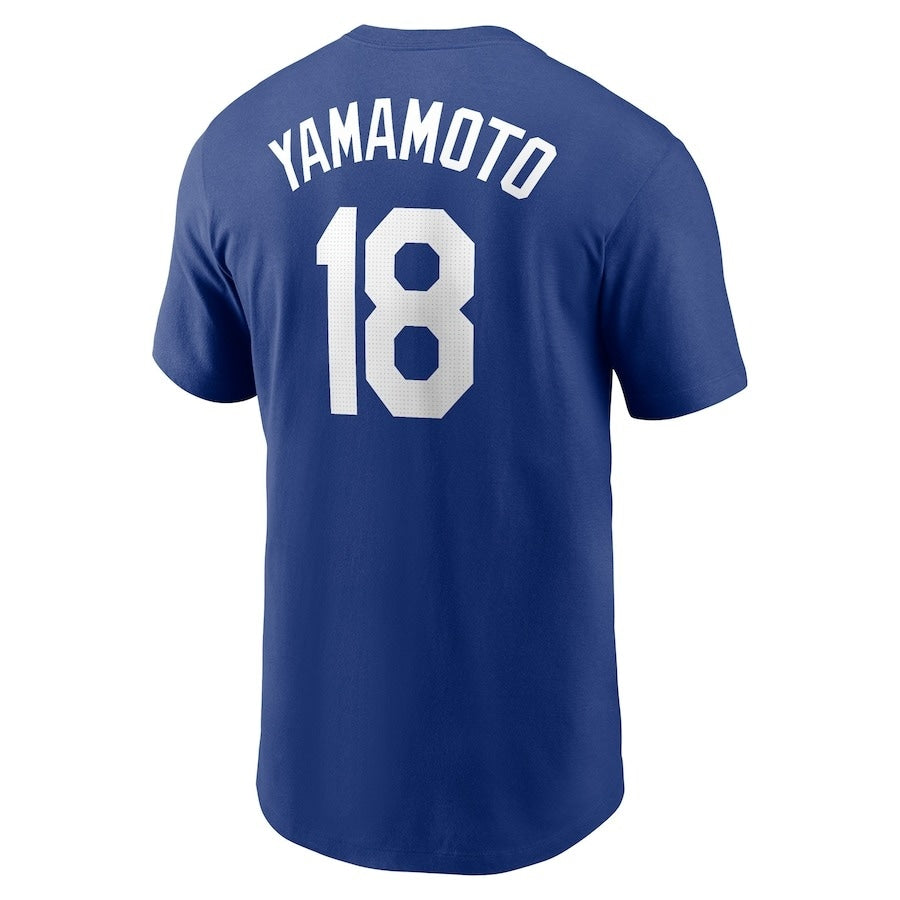 山本由伸 Tシャツ ロサンゼルス ドジャース ナイキ NIKE 男性用 背番号18 メンズ