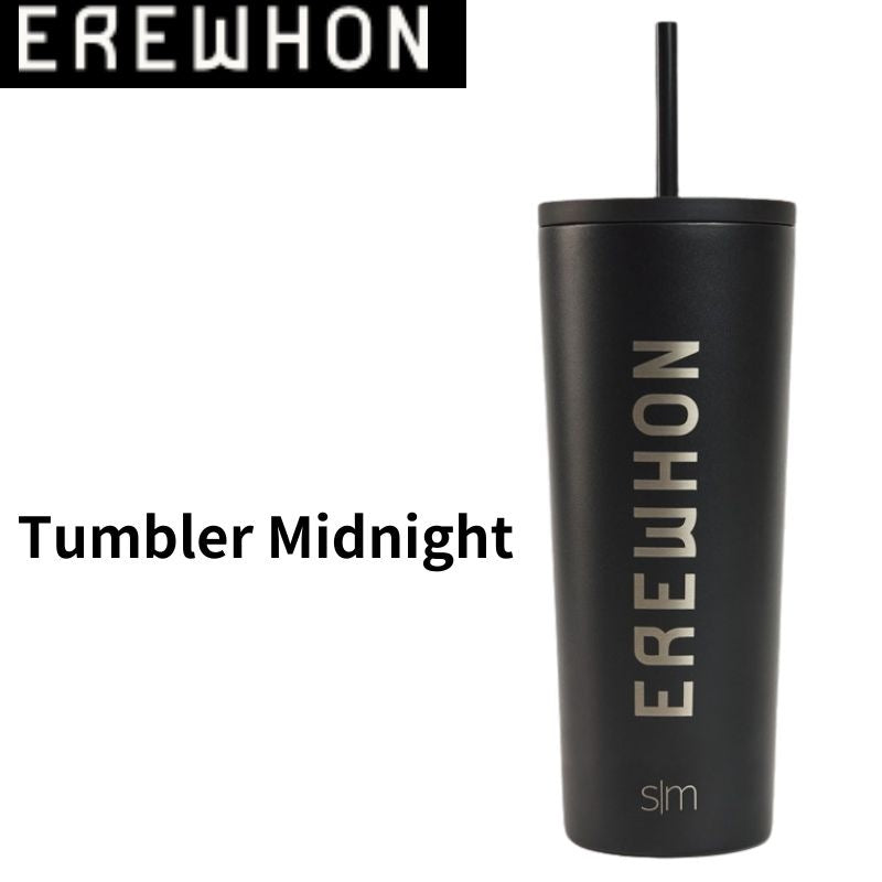 Erewhon エレワン ウォーターボトル ストロー付 Tumbler Midnight