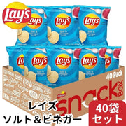 Lays Salt & Vinegar レイズ ポテトチップス ソルト&ビネガー 40袋入り レイズチップス まとめ買い 個包装 アメリカお菓子