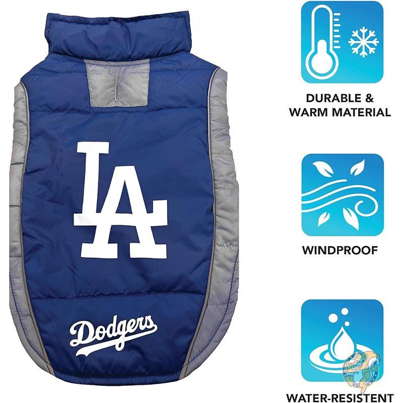 ロサンゼルス ドジャース 犬服 猫服 ベスト ジャケット ★Lサイズ★ MLB公式 Los Angeles Dodgers 中型犬 大型犬
