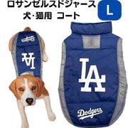 ロサンゼルス ドジャース 犬服 猫服 ベスト ジャケット ★Lサイズ★ MLB公式 Los Angeles Dodgers 中型犬 大型犬