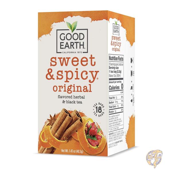 紅茶 ハーブティー スイート&スパイシー 18個 (6 パック) 10027018301346 Good Earth グッドアース