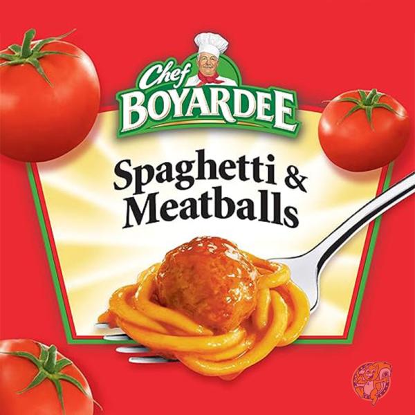 Chef Boyardee ボヤディーシェフ トマトソーススパゲッティ&ミートボール 電子レンジ対応 212g 12個 6414404717