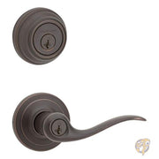 ドア 金具 ロック エントリー レバーとシングル シリンダー デッドボルト コンボ パック スマートキー 99910-041 Kwikset