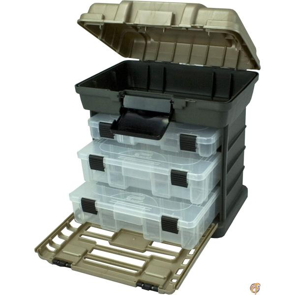 Plano 136330 3段トレー付工具箱 グレー 深 送料無料