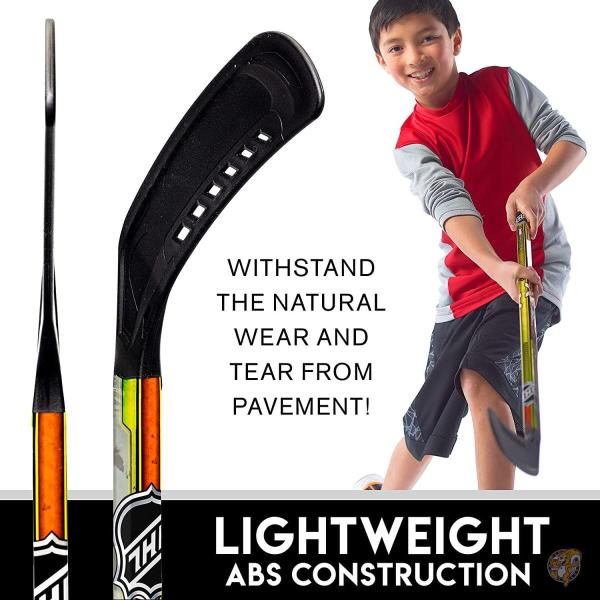 Franklin Sports ユースストリートホッケーセット - ストリートホッケースティック2本とストリートホッケーボール1個 - NHL公式認定製品 - 送料無料