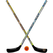 Franklin Sports ユースストリートホッケーセット - ストリートホッケースティック2本とストリートホッケーボール1個 - NHL公式認定製品 - 送料無料