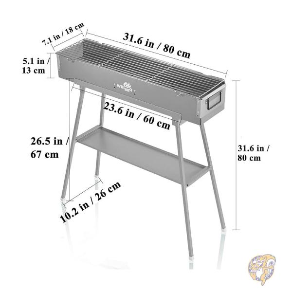 BBQ グリル ポータブル バーベキュー 網焼き アウトドア キャンプ 調理器具 N/W WILLBBQ ウィルバーベキュー