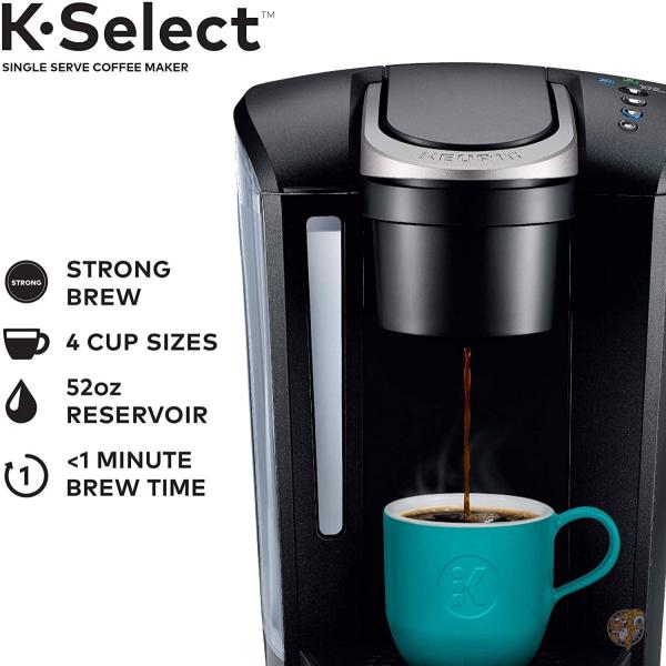 Keurig K-Select(キューリングKセレクト)コーヒーメーカー シングルサーブ K-カップポッド コーヒー抽出機 強度コントロール 温水可 送料無料