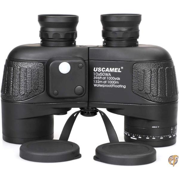 USCAMEL&reg; レンジファインダーコンパス付き10x50防水高倍率双眼鏡 - 適用 バードウォッチング コンサート狩猟 送料無料