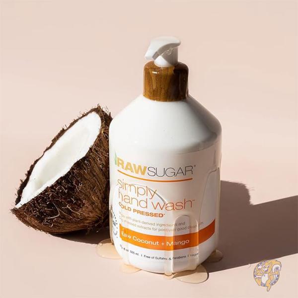 ハンドウォッシュ ハンドソープ バラエティパック 硫酸塩 パラベン不使用 479g 4 個パック RAW SUGAR ローシュガー