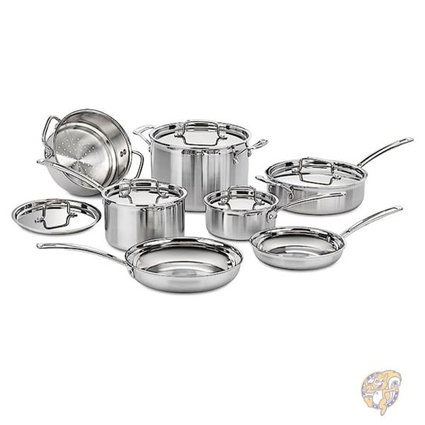 Cuisinart クイジナート キッチン 調理器具 12 点セット 鍋 フライパン シルバー