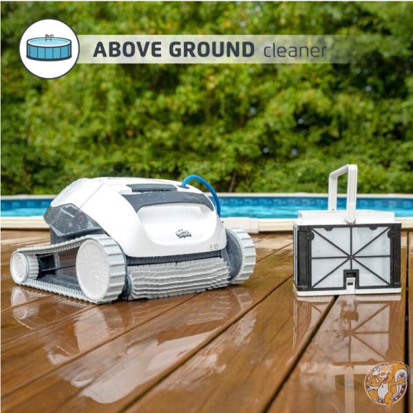 Dolphin E10 自動 プールクリーナー ロボット掃除機 9mまでのAbove Groundプールに対応 ゴミ吸引 送料無料