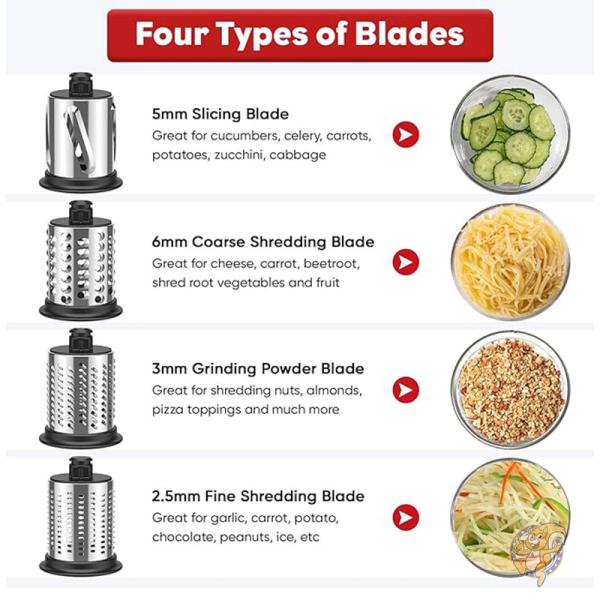 キッチンエイド KitchenAid スタンドミキサー用 スライサーシュレッダーアタッチメント 4枚刃付き IN1806S InnoMoon