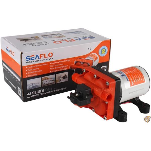 低サイクル用バイパス付きSEAFLO 11.3 LPMウォーターポンプ 送料無料