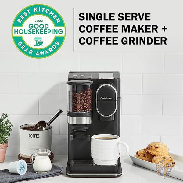 Cuisinart クイジナート キッチン 調理器具 シングルサーブ コーヒーメーカー&グラインダー ブラック DGB-2