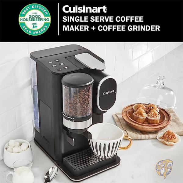 Cuisinart クイジナート キッチン 調理器具 シングルサーブ コーヒーメーカー&グラインダー ブラック DGB-2