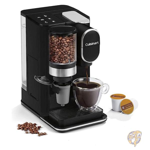 Cuisinart クイジナート キッチン 調理器具 シングルサーブ コーヒーメーカー&グラインダー ブラック DGB-2
