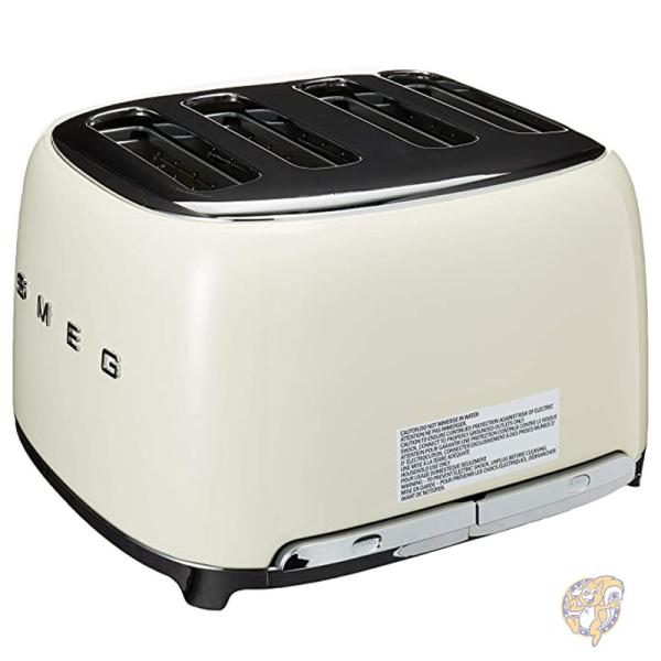 Smeg スメグ キッチン用品 レトロ スロット トースター クリーム TSF03CRUS