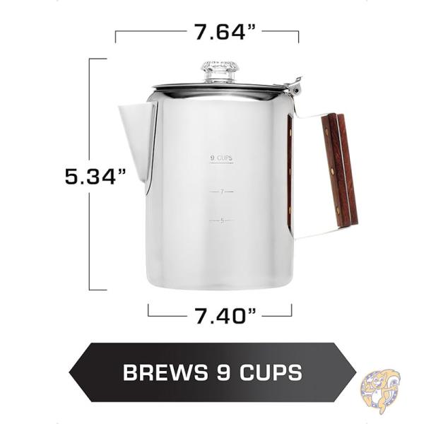 コーヒーパーコレーター コーヒーポット キャンプコーヒーメーカー ステンレス Bozeman COLETTI コレッティ