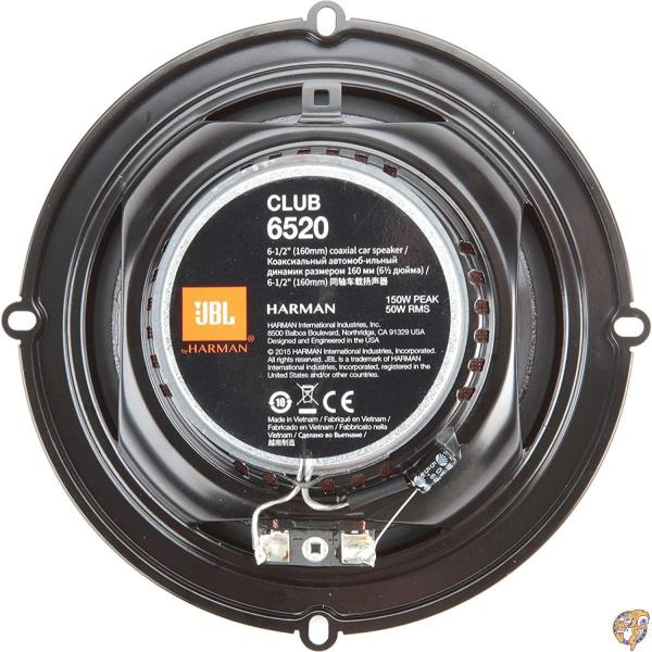 JBL CLUB6520 6.5インチ 300W クラブシリーズ 2ウェイ 同軸カースピーカー (1ペア)