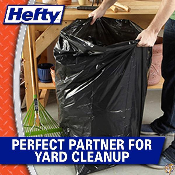 Hefty Drawstring Lawn and Leaf Bags, 39 Gallon, 38 Count by Hefty