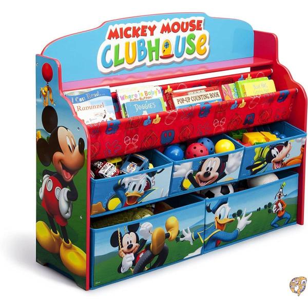 デルタ ディズニー ミッキーマウス デラックス 本棚 おもちゃ箱 3-6歳 [並行輸入品]