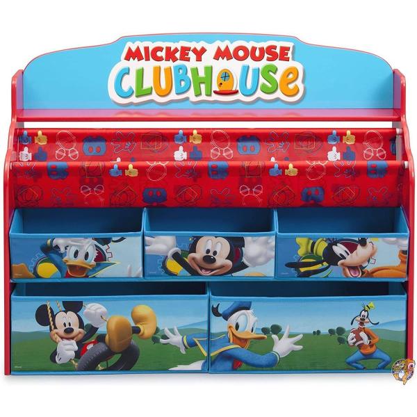 デルタ ディズニー ミッキーマウス デラックス 本棚 おもちゃ箱 3-6歳 [並行輸入品]