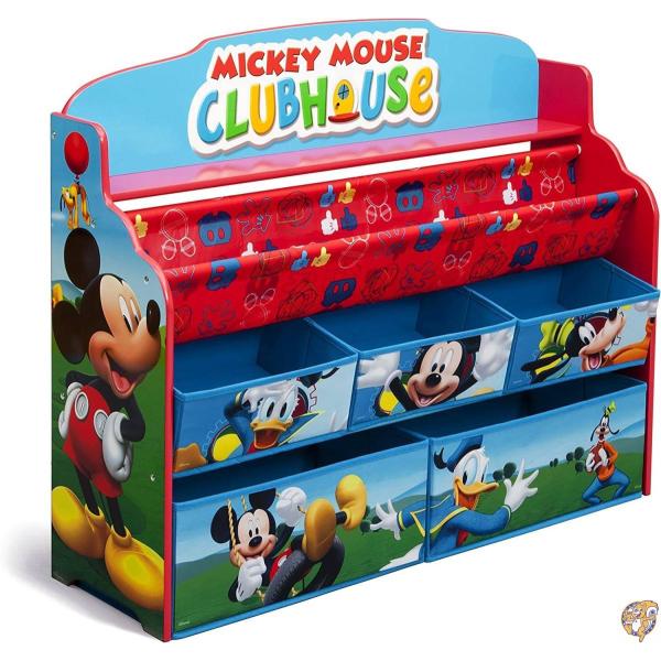 デルタ ディズニー ミッキーマウス デラックス 本棚 おもちゃ箱 3-6歳 [並行輸入品]