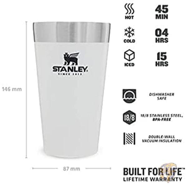 Stanley スタンリー アウトドア パイントグラス 蓋付きタンブラー クラシック ステイ チル ポーラー 10-01704-057