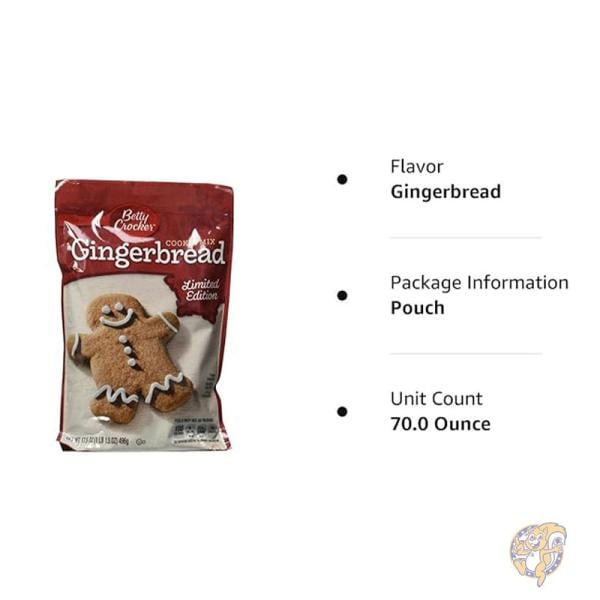 ジンジャーブレッド クッキー ミックス 496g (4 個パック) お菓子作り BETTY CROCKER ベティ・クロッカー