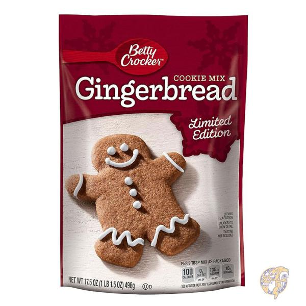 ジンジャーブレッド クッキー ミックス 496g (4 個パック) お菓子作り BETTY CROCKER ベティ・クロッカー
