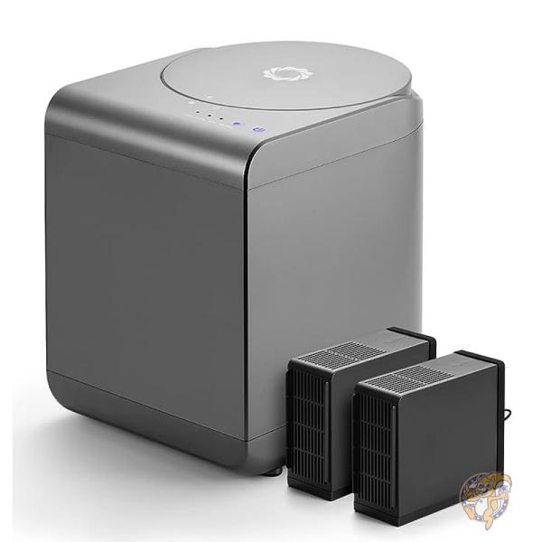 電動キッチンコンポスター 堆肥化機 2.5L SHARKSDEN グレー Revive R500 AIRTHEREAL エアゼリアル