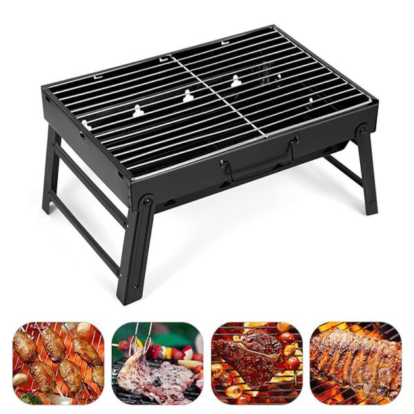 バーベキューグリル 炭火焼きグリル 折りたたみ式 ポータブル BBQ アウトドア調理 キャンプ LE AGM
