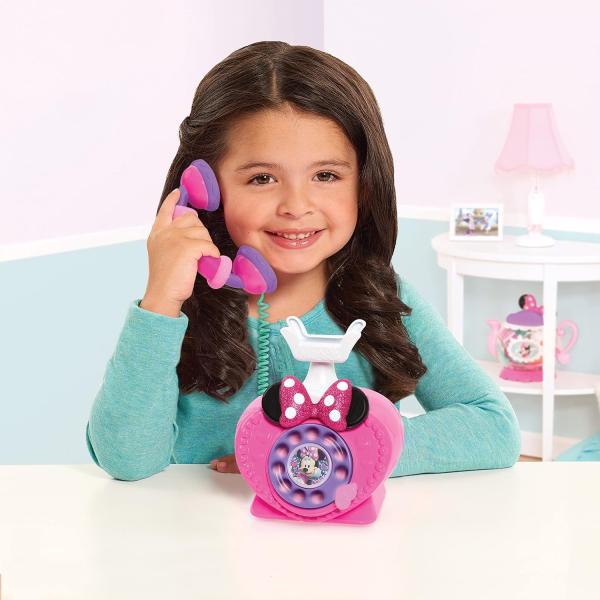 Disney ディズニー ミニーマウス 回転式 電話 リボン かわいい おもちゃ 女の子 ままごと サウンド ライト [並行輸入品]