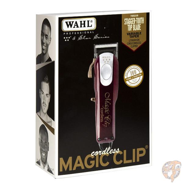 ウォール WAHL 5-Star コードレス バリカン マジッククリップ Magic Clip 8148 レッド 15ピースセット 送料無料