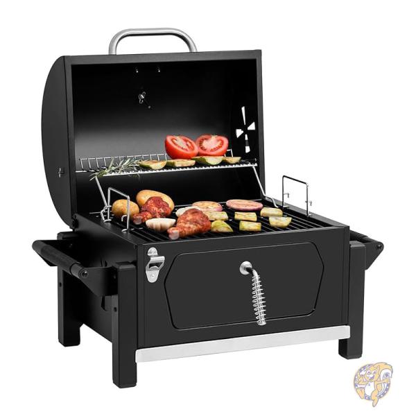 炭火焼きグリル サイドハンドル2個付き BBQ アウトドア調理 キャンプ CD1519 Royal Gourmet ロイヤルグルメ
