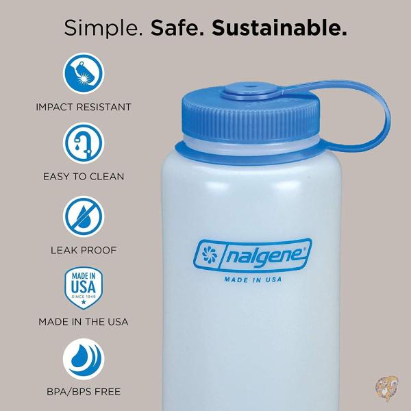 新色!! nalgene(ナルゲン) カラーボトル 広口1.5L トライタンボトル シーフォーム [並行輸入品] 送料無料