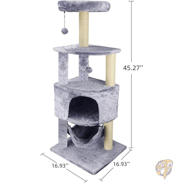 キャットツリー 115cm キャットタワー 屋内猫用 キャットハウス アメリカ輸入 HUITREE ユイツリー