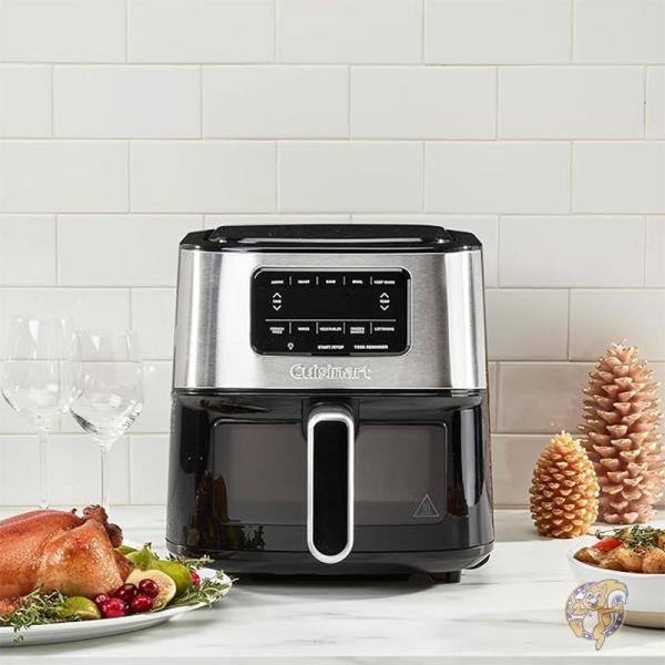 クイジナート Cuisinart エアフライヤー ロースト/ベイク/ブロイル/エアフライ 調理器具 AIR-200 Air Fryer Oven, 6-Qt 5.68リットル