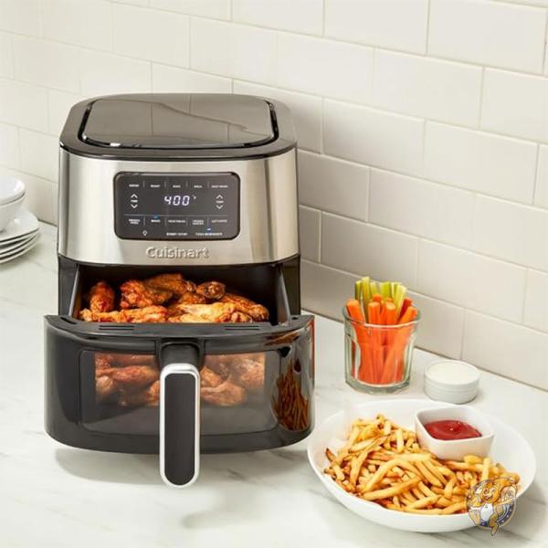クイジナート Cuisinart エアフライヤー ロースト/ベイク/ブロイル/エアフライ 調理器具 AIR-200 Air Fryer Oven, 6-Qt 5.68リットル