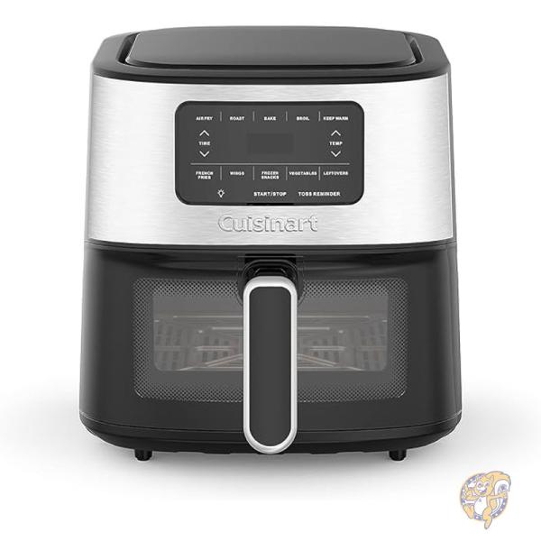 クイジナート Cuisinart エアフライヤー ロースト/ベイク/ブロイル/エアフライ 調理器具 AIR-200 Air Fryer Oven, 6-Qt 5.68リットル