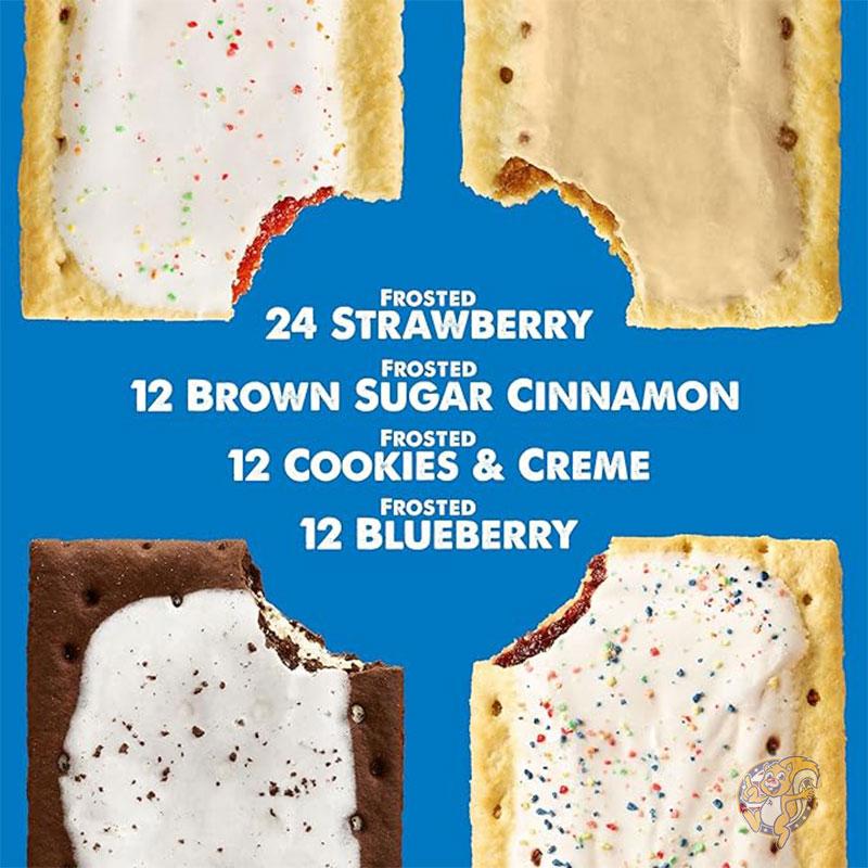 ポップタルト Pop-Tarts トースターペストリー 朝食用食品 キッズスナック バラエティパック (5箱 ポップタルト60個)