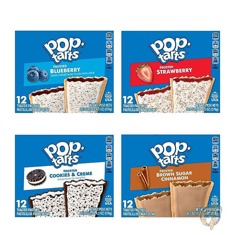 ポップタルト Pop-Tarts トースターペストリー 朝食用食品 キッズスナック バラエティパック (5箱 ポップタルト60個)