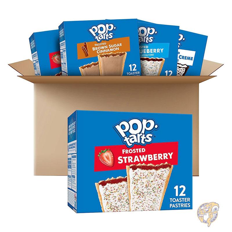 ポップタルト Pop-Tarts トースターペストリー 朝食用食品 キッズスナック バラエティパック (5箱 ポップタルト60個)