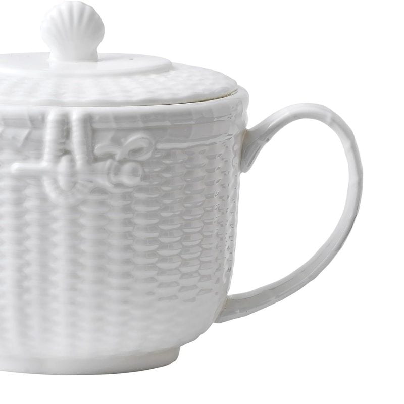 ウェッジウッド ナンタケットバスケット ティーポット Wedgwood Nantucket Basket Teapot 40.4 oz 約1195ml White ティーポット アメリカ輸入品