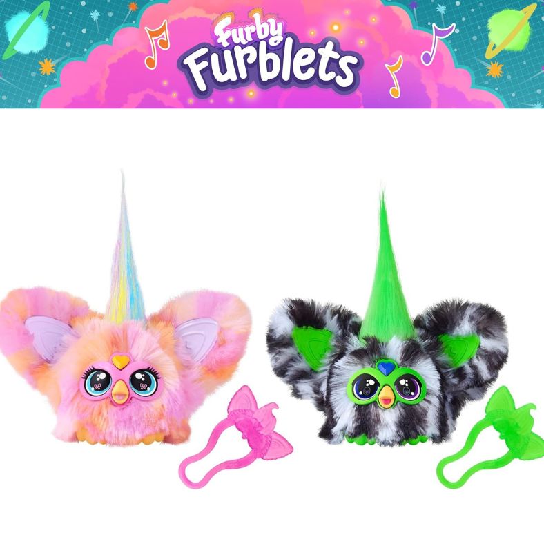 ファービー Furby ファーブレット ミニ Greenie-Meanie & May-May ファービー人形 2個セット