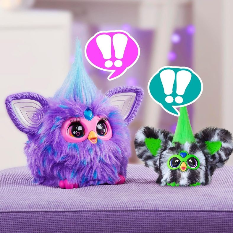 ファービー Furby ファーブレット ミニ Greenie-Meanie & May-May ファービー人形 2個セット