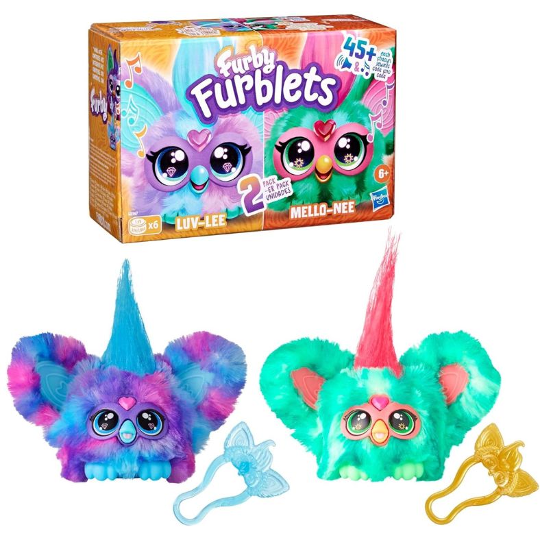 ファービー Furby ファーブレット ミニ Luv-lee & Mello-nee ファービー人形 2個セットFurby Furblets