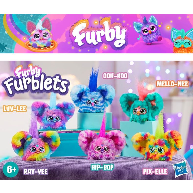 ファービー Furby ファーブレット ミニ Luv-lee & Mello-nee ファービー人形 2個セットFurby Furblets